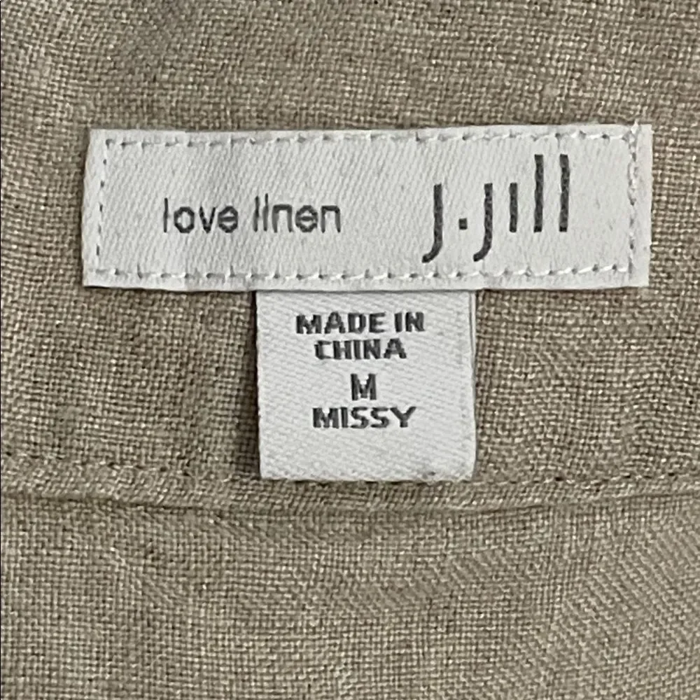 J. Jill Love Linen Flax Shift Dress Womens Size Medium Missy Minimalist